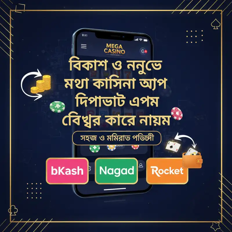মেগা ক্যাসিনো অ্যাপ পেমেন্ট পদ্ধতি